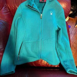 Women's Spyder Full Zip Fur Lined Jacket Layering Size Small